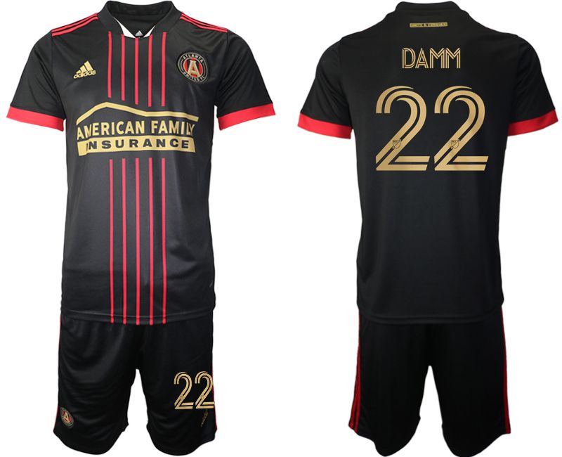 Men 2021-2022 Club Atlanta United FC home black #22 Adidas Soccer Jersey